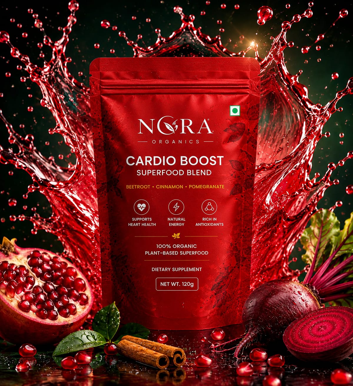 Cardio Boost Blend | Organic Superfood Blend for Heart Health & Energy